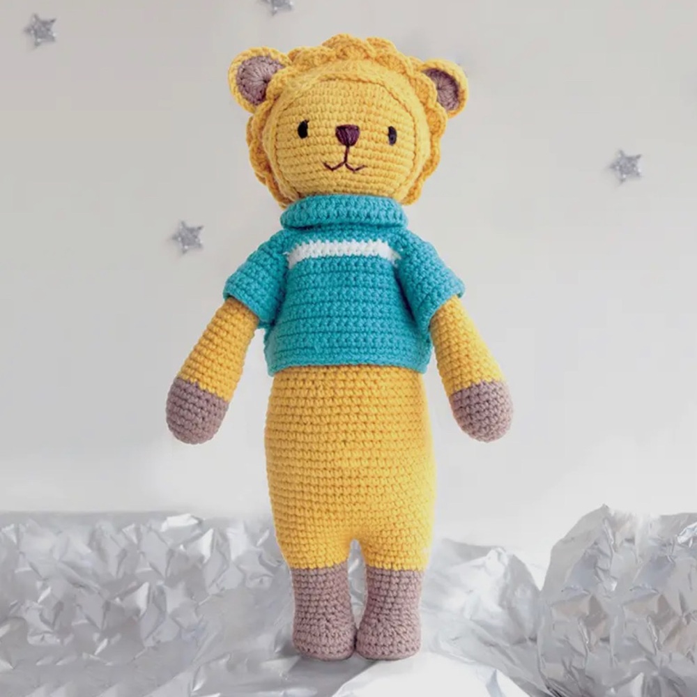 NEW Handmade crochet doll - Little Knight Leo